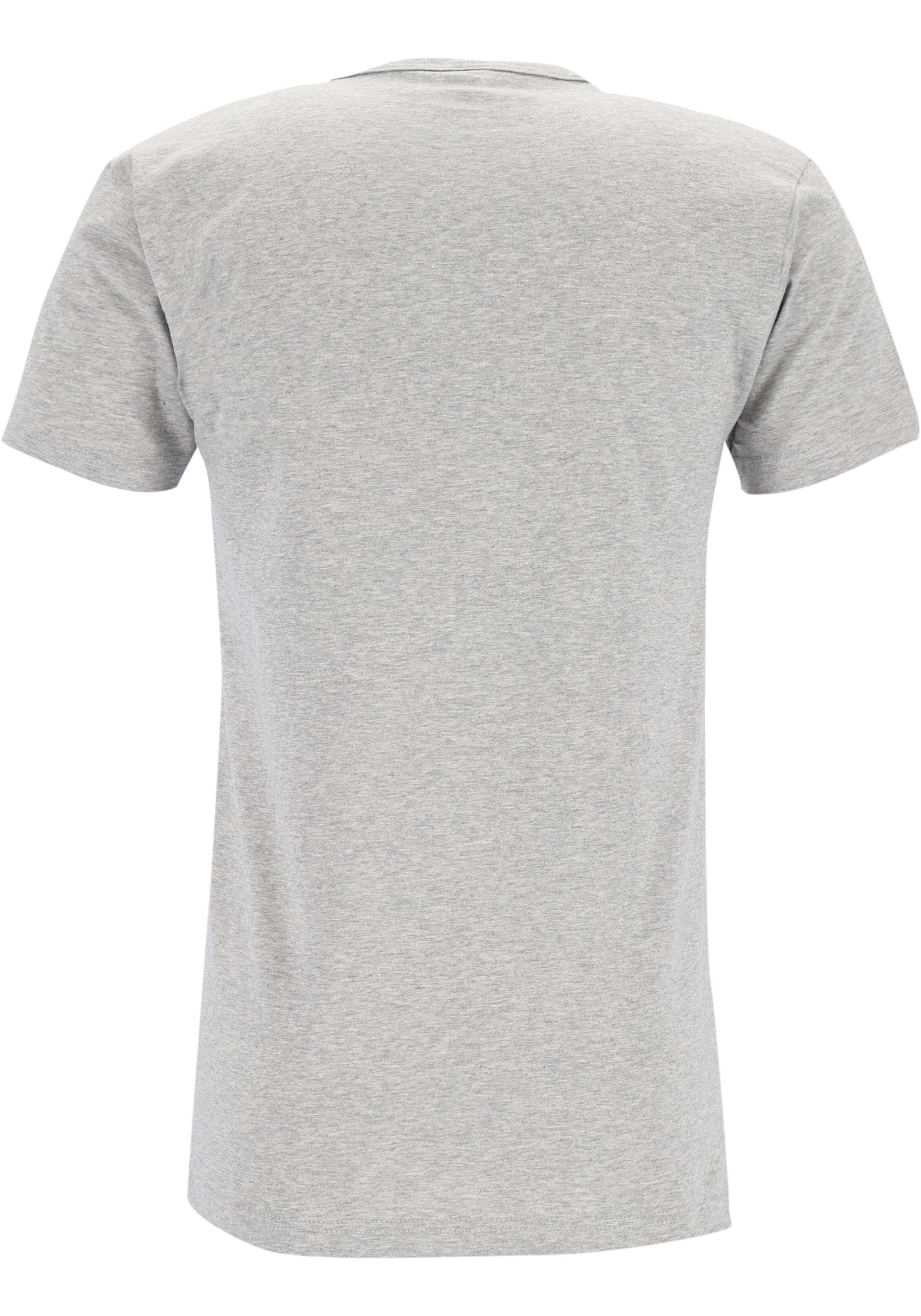 ALAN RED T-shirts Virginia (2-pack), O-hals, wit en grijs melange